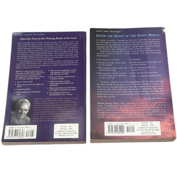 MICHAEL NEWTON, PH.D BOOKS JOURNEY OF SOULS & DESTINY OF SOULS, GOOD - Picture 2 of 2